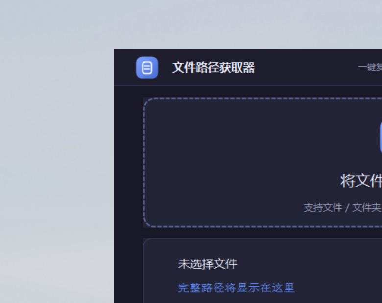 文件路径获取器界面截图